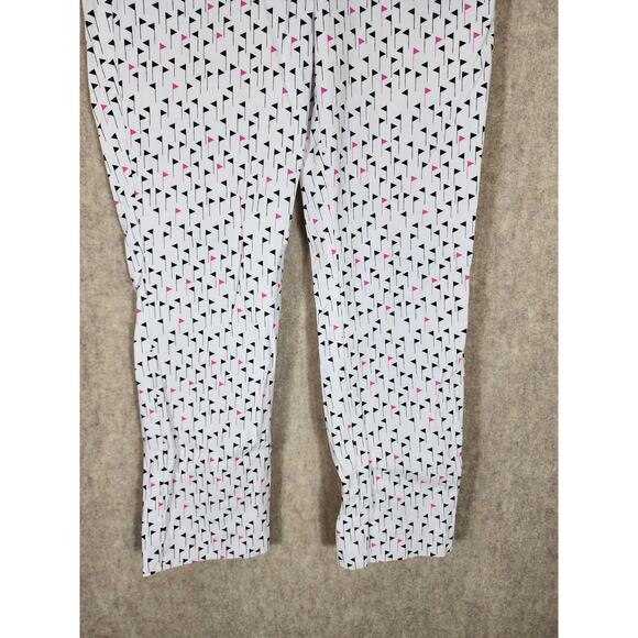 SWING CONTROL White Golf Flags Core Ankle Active Pants SZ 6 - Picture 3 of 10